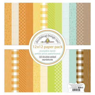 Doodlebug Pumpkin Spice Designpapier - Petite Print Assortment Pack